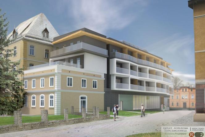 Przebudowa Domu Zdrojowego - trwają prace w kompleksie uzdrowiskowym Jelenia Góra-Cieplice