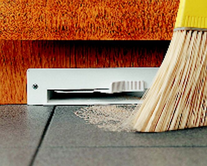 Czysto wokół wyspy w kuchni - montaż centralnego odkurzania