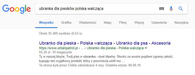 Ubranko dla Pieska - Polska Walcząca