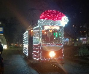 Mikołajkowy tramwaj w Szczecinie