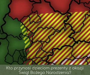 Prezenty pod choinkę na Boże Narodzenie. Mapa wpływów