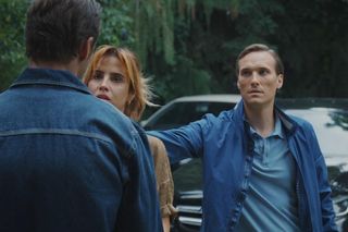 	M jak miłość odc. 1826. Marcin (Mikołaj Roznerski), Kama (Michalina Sosna), Olek (Maurycy Popiel)