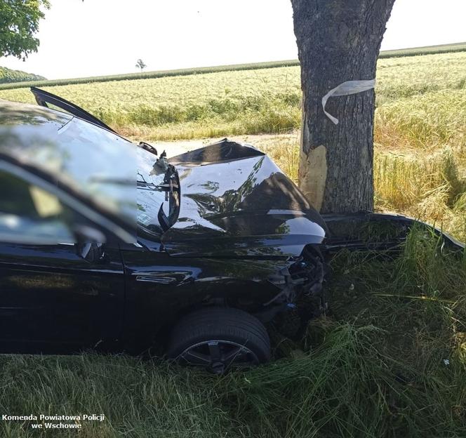 Kierowca osobówki uderzył w drzewo. Mężczyzna nie żyje