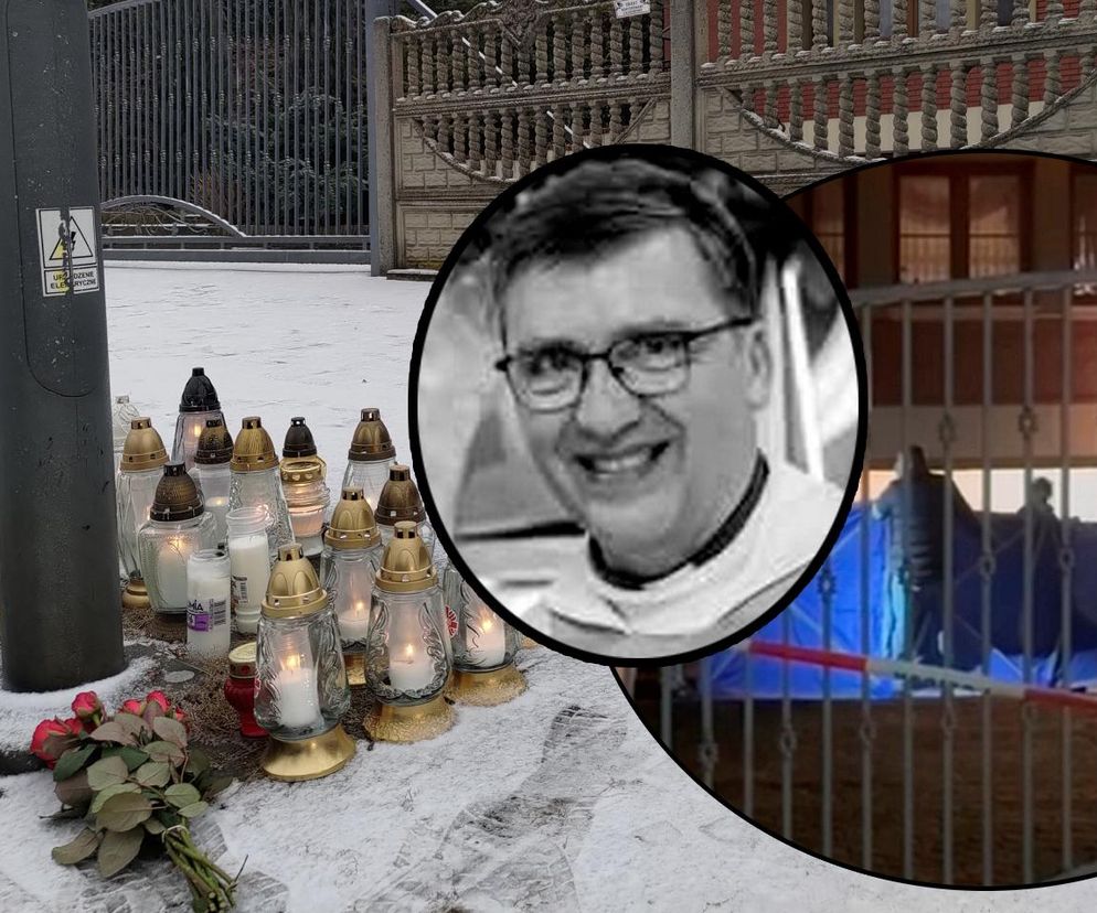 Mieszkańcy wstrząśnięci śmiercią księdza. Na miejscu zbrodni palą znicze 