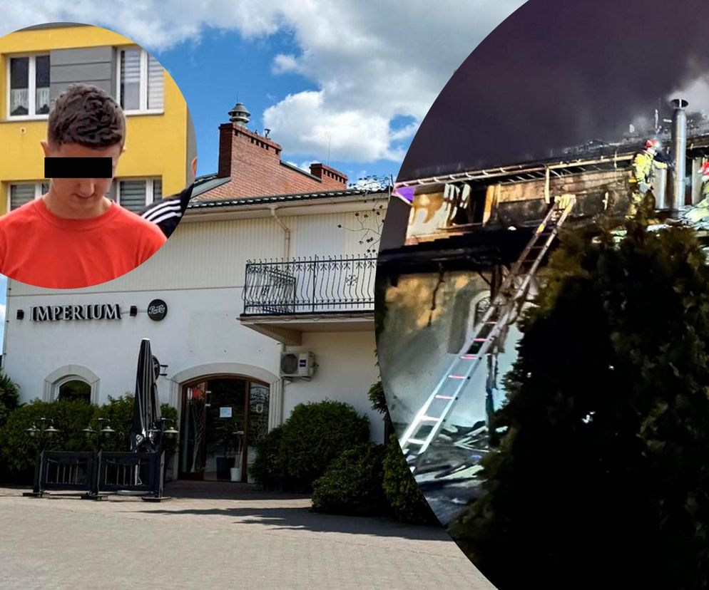 To on podpalił popularną restaurację! 25-letni Kamil usłyszał zarzuty i trafił do aresztu