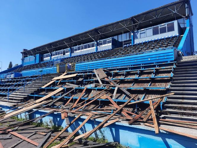 Trwa rozbiórka stadionu Ruchu Chorzów