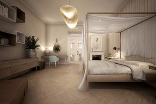 Projekt sypialni nowoczesnej - wizualizacje