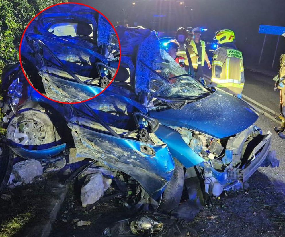 Śmiertelny wypadek pod Zgierzem. 20-latka nie żyje. Kierujący ranny