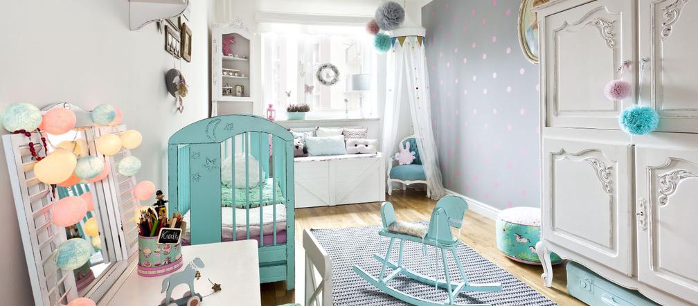 Pokój dla dziecka w stylu shabby chic