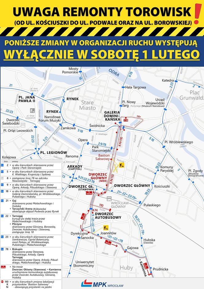 Duże utrudnienia dla pasażerów