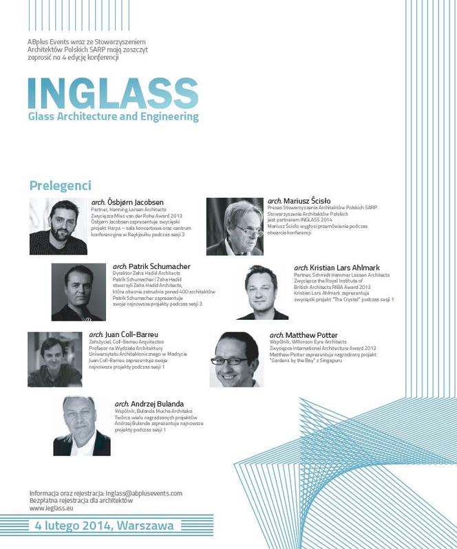 Międzynarodowa konferencja architektoniczna INGLASS  2014