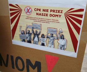 Protest przeciw CPK w Zamościu