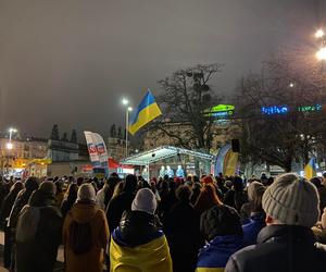 Setki Szczecinian na manifestacji Solidarni z Ukrainą