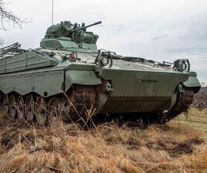 Ukraiński Leopard 1A5 na polowaniu. Przyczaił się na rosyjską piechotę