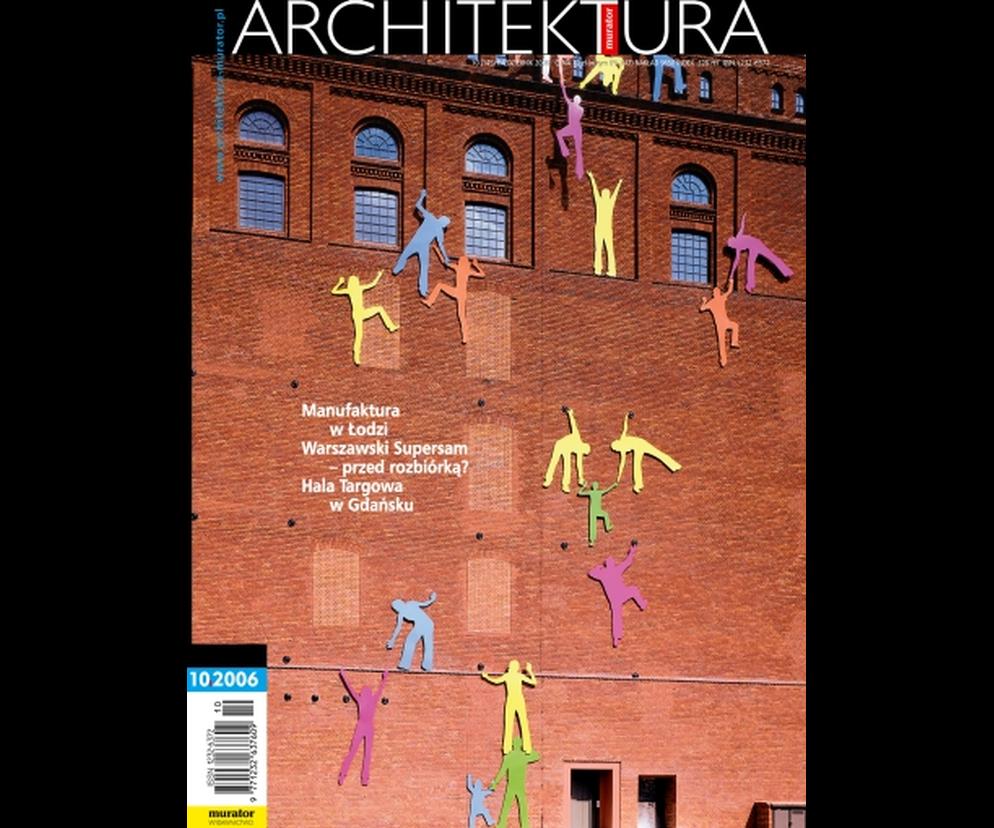 Okładka Miesięcznik Architektura 10/2006