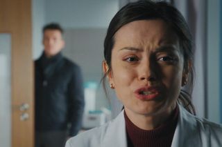 	M jak miłość odc. 1867.  Kasia (Paulina Lasota), Jakub Karski (Krzysztof Kwiatkowski)