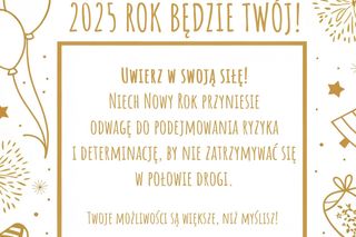 Darmowe kartki noworoczne 2025. Inspirujące i motywacyjne do pobrania
