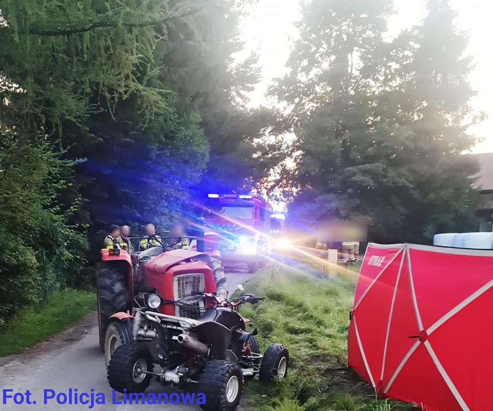 Tragiczny wypadek w Lubomierzu. Quad zderzył się czołowo z traktorem. Nie żyje 31-latek 