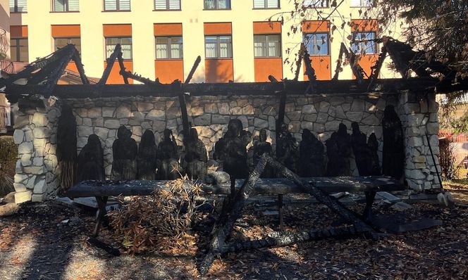 Bestialski akt wandalizmu w Lublinie. Podpalili rzeźbę „Ostatniej Wieczerzy”. Straty na 70 tys. złotych