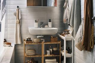 Łazienka w stylu scandi boho