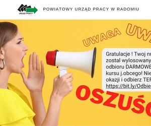 Uwaga! Oszuści podszywają się pod urząd pracy i wysyłają SMS