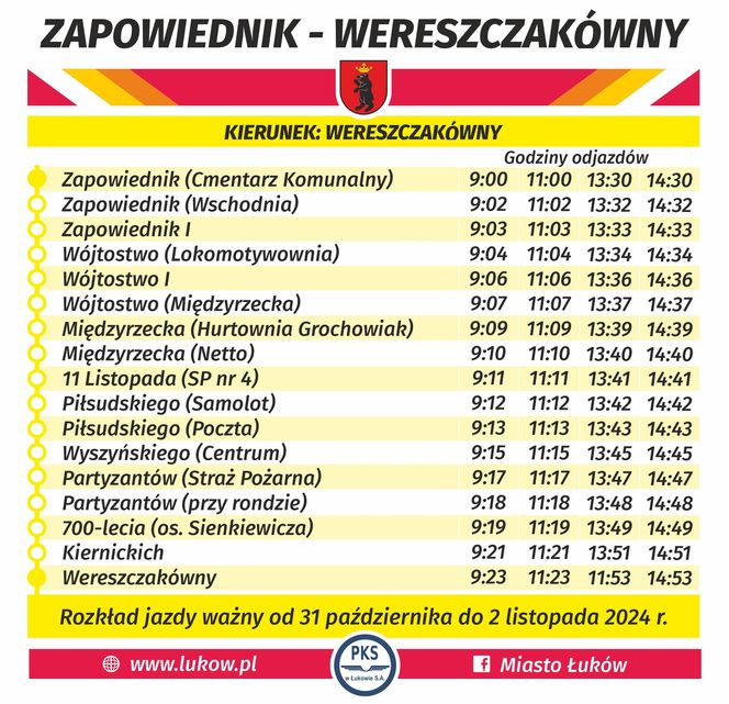 Jak dojechać do łukowskich cmentarzy? Specjalna linia autobusów dowiezie mieszkańców do miejskich nekropolii