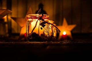 Świąteczna dekoracja w słoiku