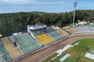 Stadion żużlowy w Zielonej Górze z lotu ptaka