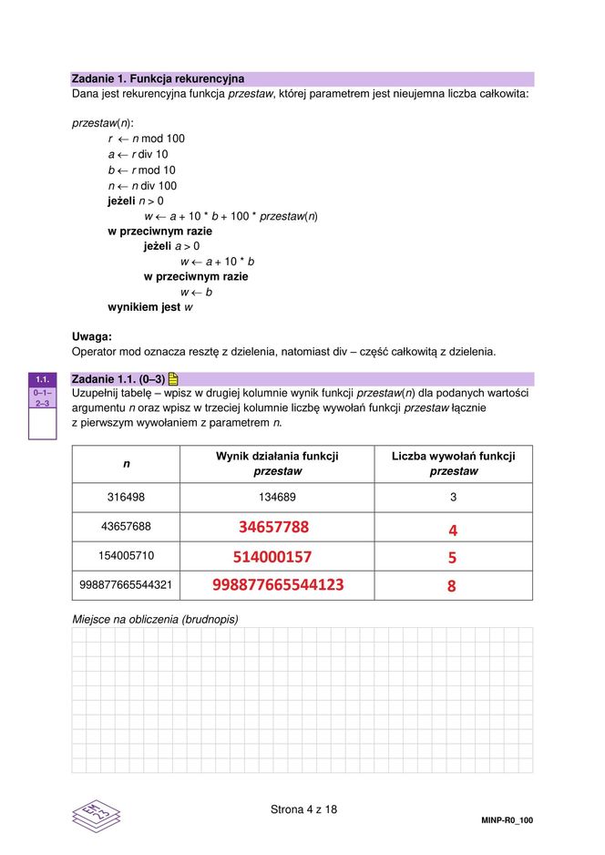 Matura 2025 informatyka rozszerzona - odpowiedzi do arkusza CKE 14.05.2025 - Formuła 2023