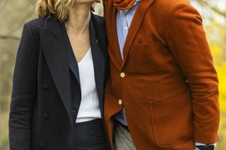 Kandydatka Lewicy na prezydenta Magdalena Biejat wraz z mężem Maciejem