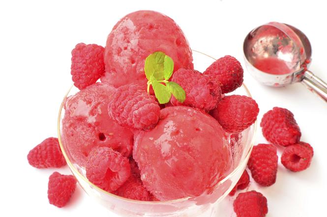 Malinowy sorbet