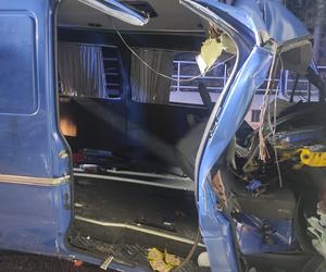 Tragiczny wypadek busa w woj. lubelskim. Jedna osoba nie żyje, jest wielu rannych
