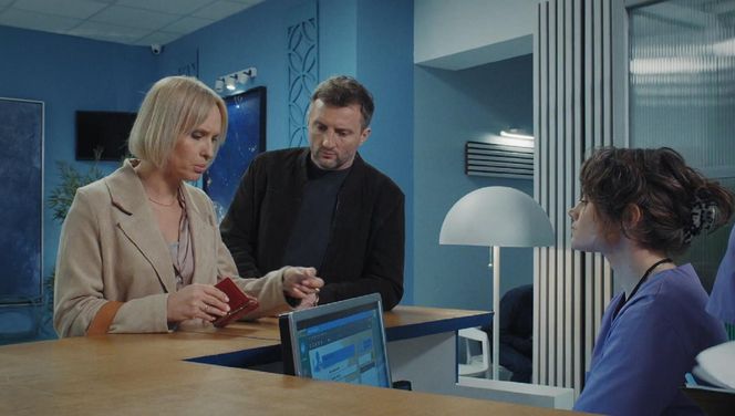 M jak miłość odc. 1873. Dorota (Iwona Rejzner), Bartek (Arkadiusz Smoleński)