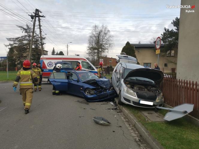 Nie zatrzymał się na „stopie” i wymusił pierwszeństwo