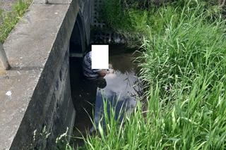 Półnagi mężczyzna siedział w strumyku i nie mógł się ruszyć! Zaskakująca przczyna [ZDJĘCIA]