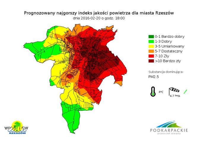 Stan środowiska w Rzeszowie