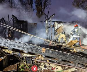 Kraków. Pożar przy ul. Zawiłej