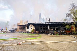 Pożar hotelu w Bieszczadach [ZDJECIA] 