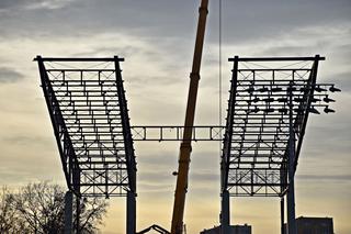 Postępy na budowie Stadionu Miejskiego w Szczecinie
