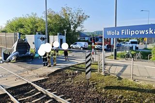Wypadek na przejeździe kolejowym w Woli Filipowskiej