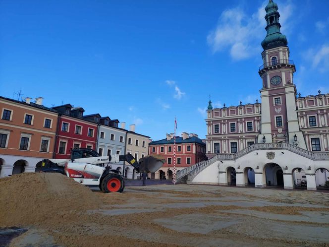 Budowa lodowiska w Zamościu