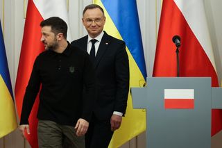 Prezydent RP Andrzej Duda i prezydent Ukrainy Wołodymyr Zelenski