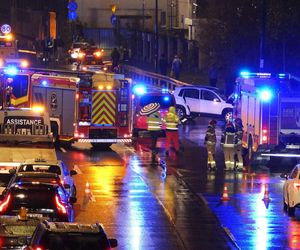 Karambol w Warszawie. 12 samochodów rozbitych, są ranni