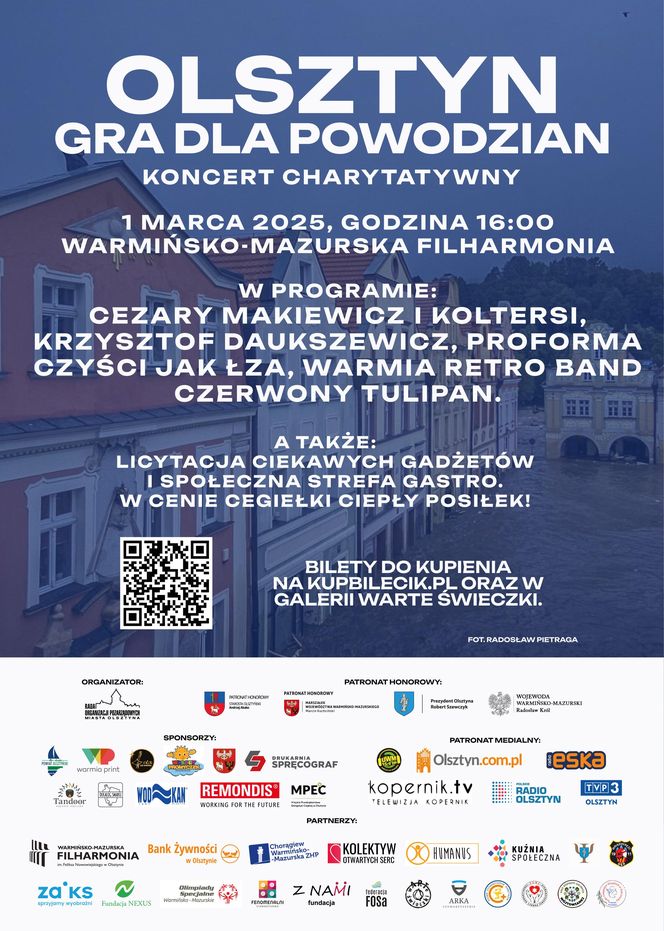 Olsztyn gra dla powodzian - koncert charytatywny