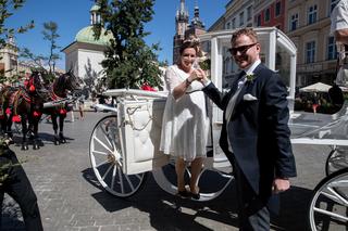 Ślub księcia Jana Lubomirskiego i hrabianki Heleny Mańkowskiej w Krakowie