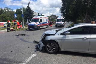 Wypadek na skrzyżowaniu Romanowicza i Parkowej w Tarnowie