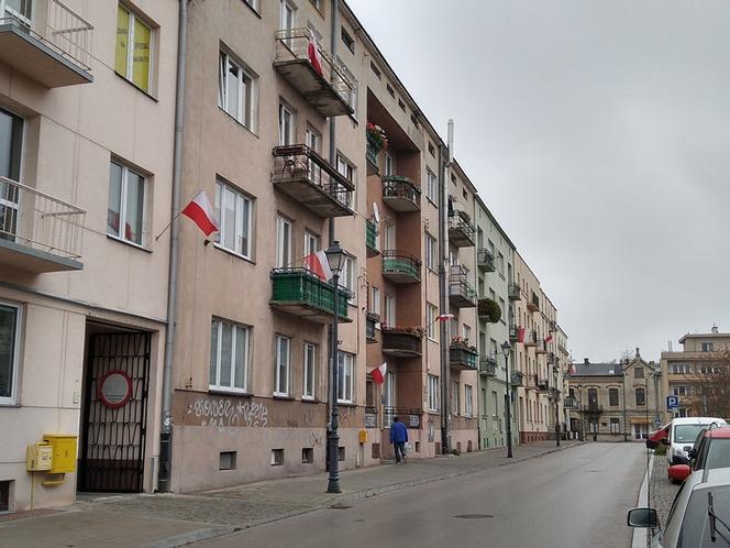 Ulice Kielc w dniu Święta Niepodległości 2020