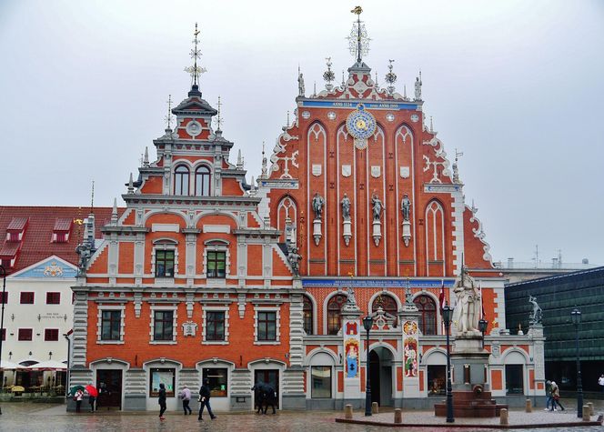 Dom Bractwa Czarnogłowych w Rydze - jeden z symboli miasta z XIV w.