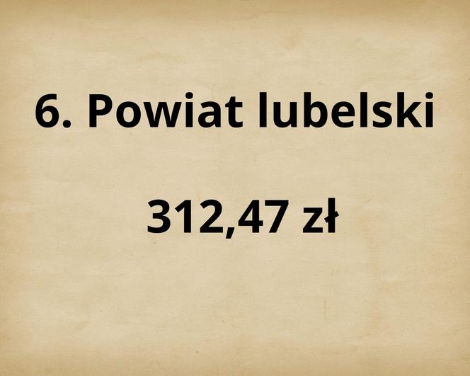 TOP 10 najbogatszych powiatów w woj. lubelskim