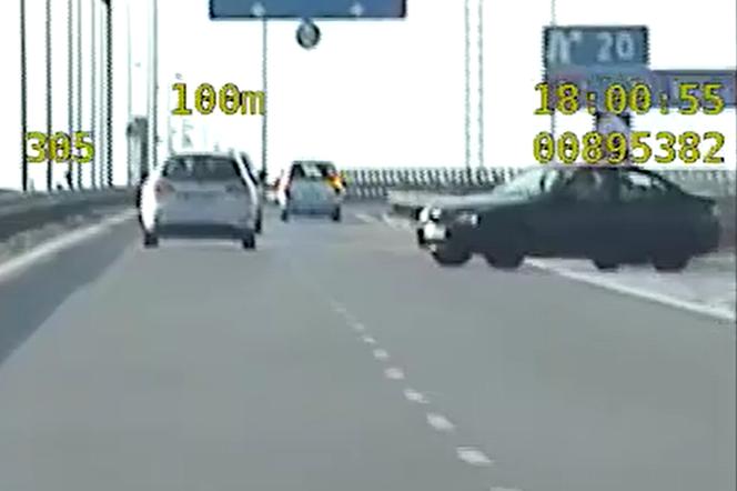 21-letni kierowca BMW jechał autostradą pod prąd